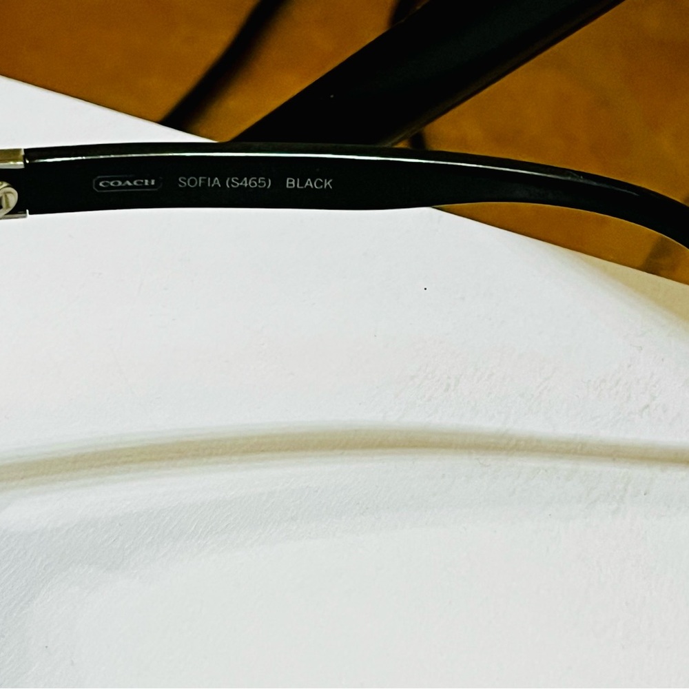 Coach Cocoa Sunglasses with Gold Detail - Picture 3 of 9